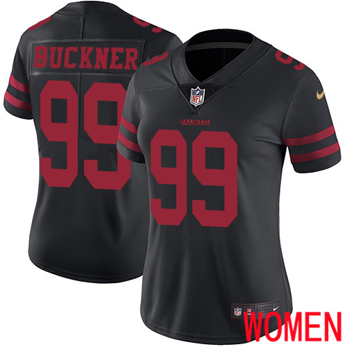 San Francisco 49ers Limited Black Women DeForest Buckner Alternate NFL Jersey #99 Vapor Untouchable->youth nfl jersey->Youth Jersey
